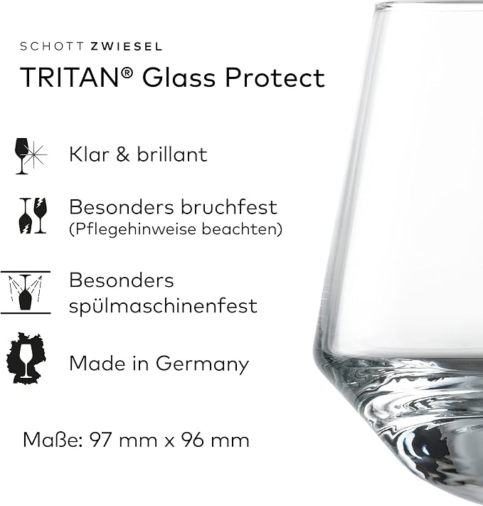 ZWIESEL GLAS Pure Dancing Tumbler (Set of 2), Dancing Cocktail Glasses, Dishwasher-Safe Tritan Crystal Glasses, Made in Germany (13 Ounce) - Image 2