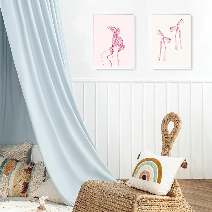 Coquette Pink Bow Jesus Wall Art Decor Posters, Light Pink Bow Christian Room Bedroom Bathroom Dorm Wall Art Decor Aesthetic for College Teen Girls Gifts, Inspirational Bible Verses Bow Wall Decor, 10x8in(UNFRAMED) - Image 6