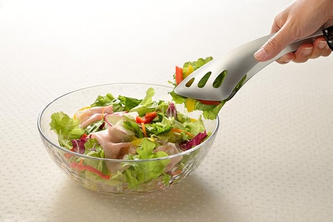 Oaks Leye LS1514 Yubisaki Server Tongs, Easy to Serve Even While Sitting, Stainless Steel, Made in Japan - Image 2