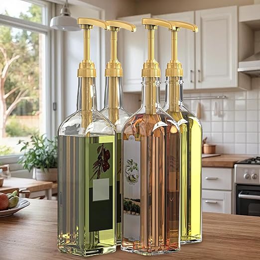 Syrup Pump - 10 Pieces Coffee Flavoring Syrup Pump | Fit 750ml Food-Grade PP Dispenser Pumps for Coffee Syrups Bottles, Beverages, and Kitchen Use | Durable & Easy Dispensing