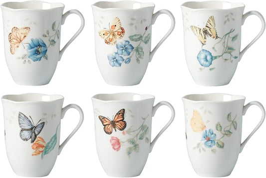 Lenox 892798 Butterfly Meadow 6-Piece Mug Set by Lenox