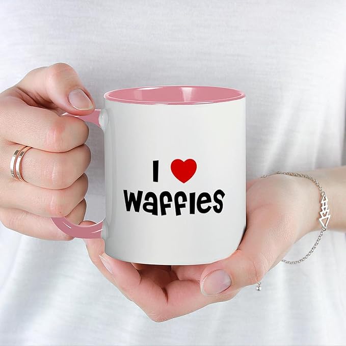 CafePress I * Waffles Mug 11 oz (325 ml) Ceramic Coffee Mug