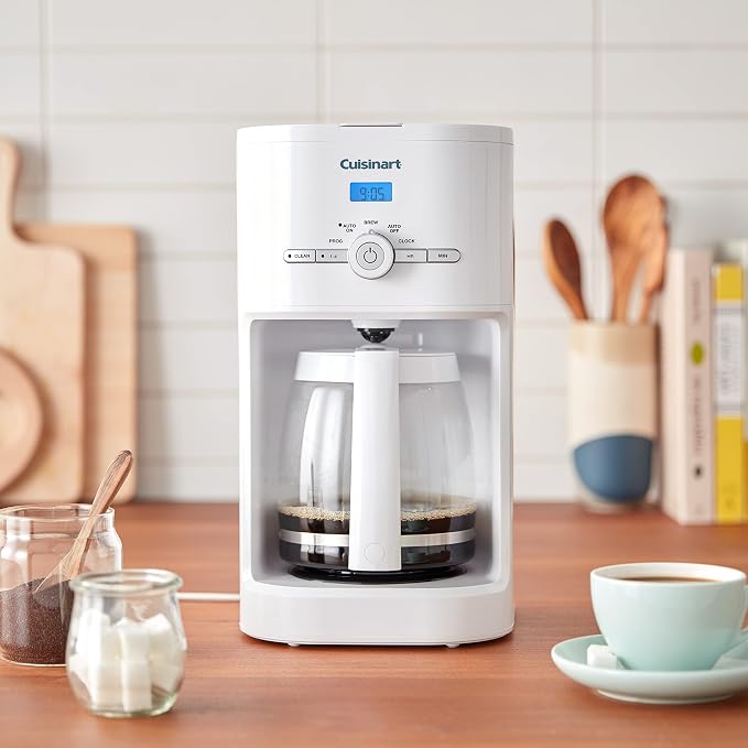 Cuisinart 12-Cup Classic Programmable Coffeemaker, White, 12-Cup, Programmable, DCC-1120NAS - Image 6
