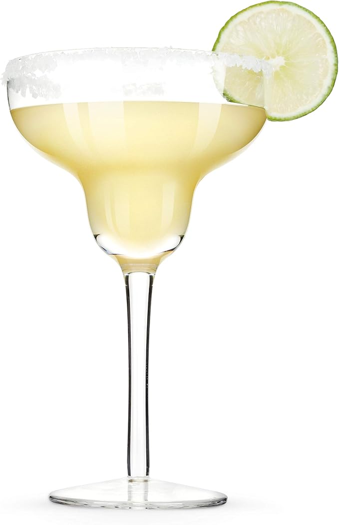 True Margarita Glass, Crystal Stemmed Cocktail Glasses, Dishwasher Safe, Mixed Drink Glasses, Daquiri Glass Holds 10 oz., Set of 4, Clear - Image 7