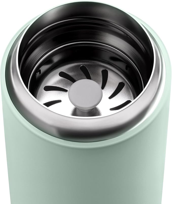 Fellow Carter Move Ceramic Lined Travel Coffee Mug 12 oz Stainless Steel | No Metallic Taste Coffee Tumbler, Leak-Proof Lid, Dishwasher Safe, Hot 12Hr Cold 24Hr, BPA-Free, Fits Cup Holders, Mint Chip - Image 2