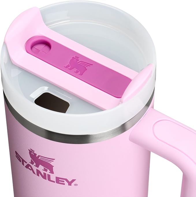 STANLEY Quencher H2.0 Tumbler with Handle and Straw 30 oz | Flowstate 3-Position Lid | Cup Holder Compatible for Travel | Insulated Stainless Steel Cup | BPA-Free | Cherry Blossom - Image 2