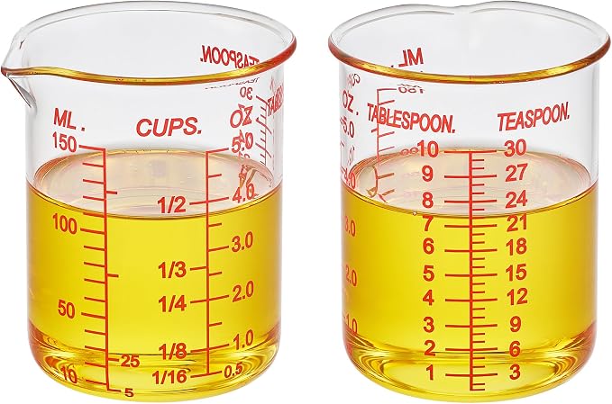 High Borosilicate Glass Measuring Cup-V-Shaped Spout，Glass Measuring Beaker for Kitchen or Restaurant, Easy to Read, 150 ML (5 Oz)-Single - Image 8