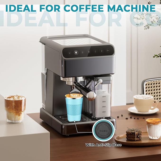 Insulated Coffee Tumbler 12 oz, Stainless Steel Coffee Mug with Lids, Travel Coffee Mug Leak Proof, Double Wall Vacuum Insulated Reusable Coffee Cup, Keep Drinks Hot and Cold (Turquoise, 12 Ounces) - Image 6