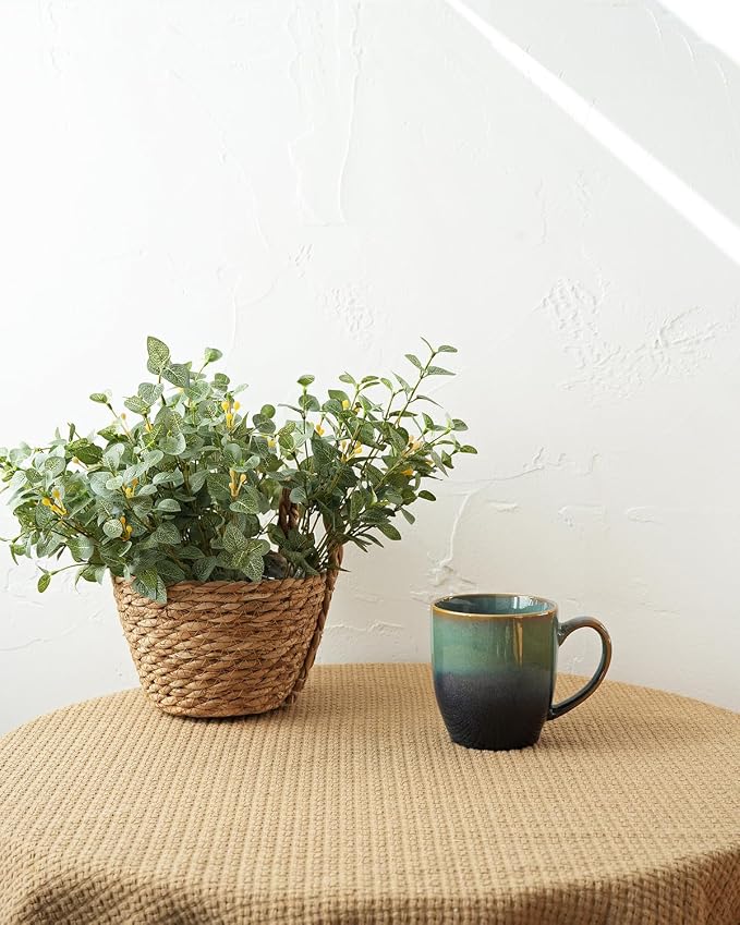 Bosmarlin Ceramic Coffee Mug Set of 4, 17 Oz, Coffee Cups with Big Handle, Microwave Safe, Unique Reactive Glaze(17 Oz, Pale Green) - Image 4