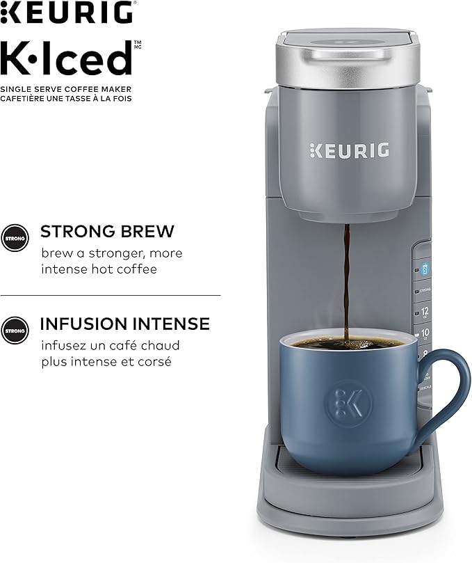 K-Iced Single Serve Coffee Maker - Grey - Image 5