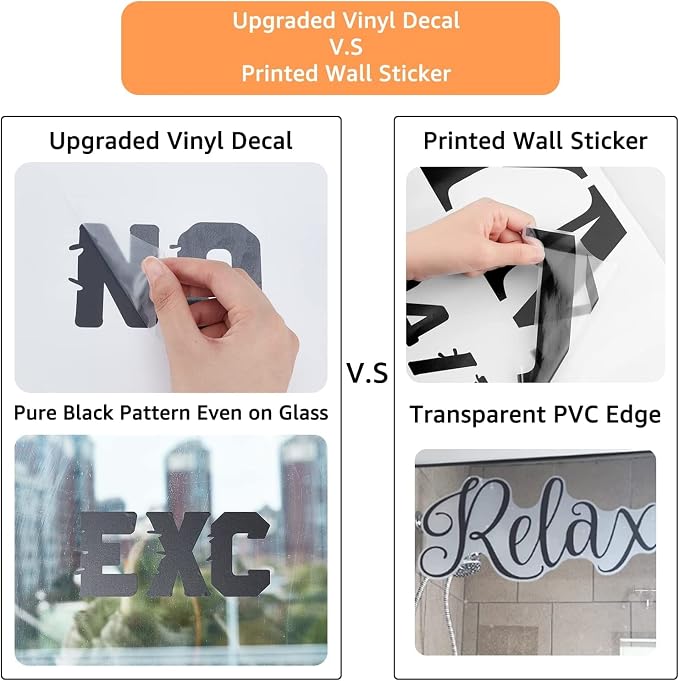 SUPERDANT Bathroom Wall Decals Relax Shower Door Decals Bath Wall Sticker for Dorm Take A Long Hot Shower Quotes Wall Art DIY Decor Wall Art Stickers Vinyl Bathroom Stickers Shower Doors 22.8x13inch - Image 3