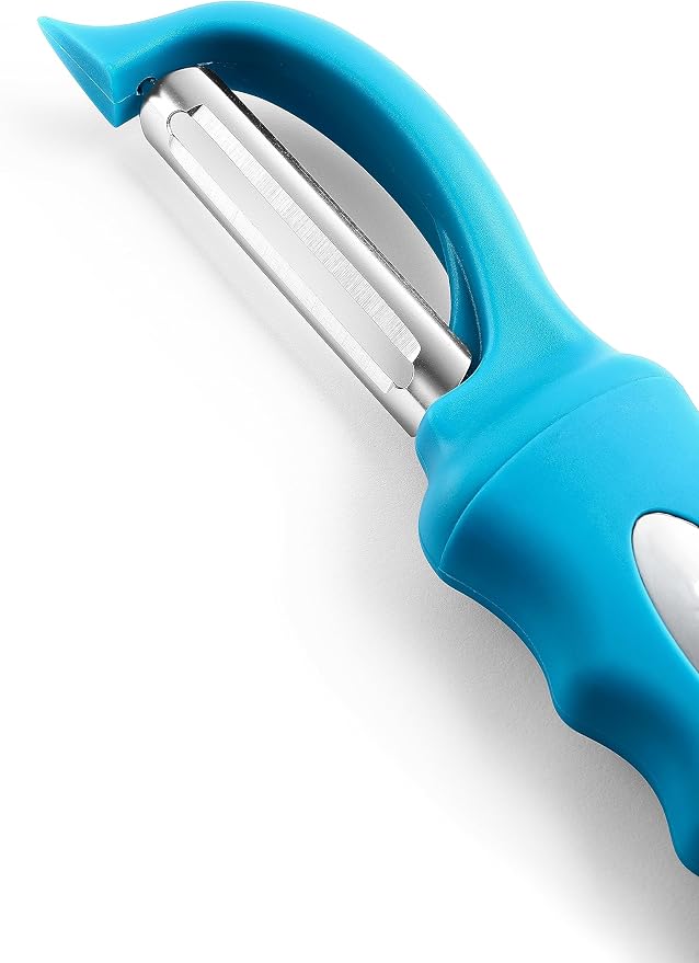 Spring Chef Swivel Vegetable Peeler with Soft Grip Handle, Set of 2, Teal | Premium Potato Peeler w/ Ultra Sharp Stainless Steel Blades, Multifunctional Veggie Peeler for Apple, Carrot, Cucumber, Fruit - Image 8