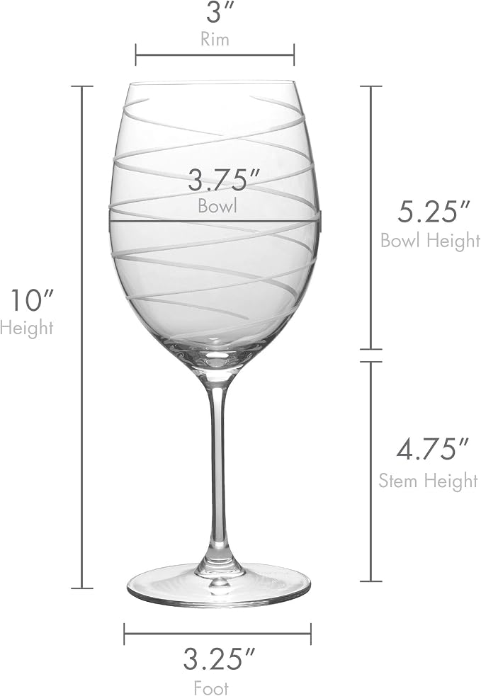 Mikasa Cheers Bordeaux Wine Glass, Set of 4, 24 Ounce, Clear - Image 2