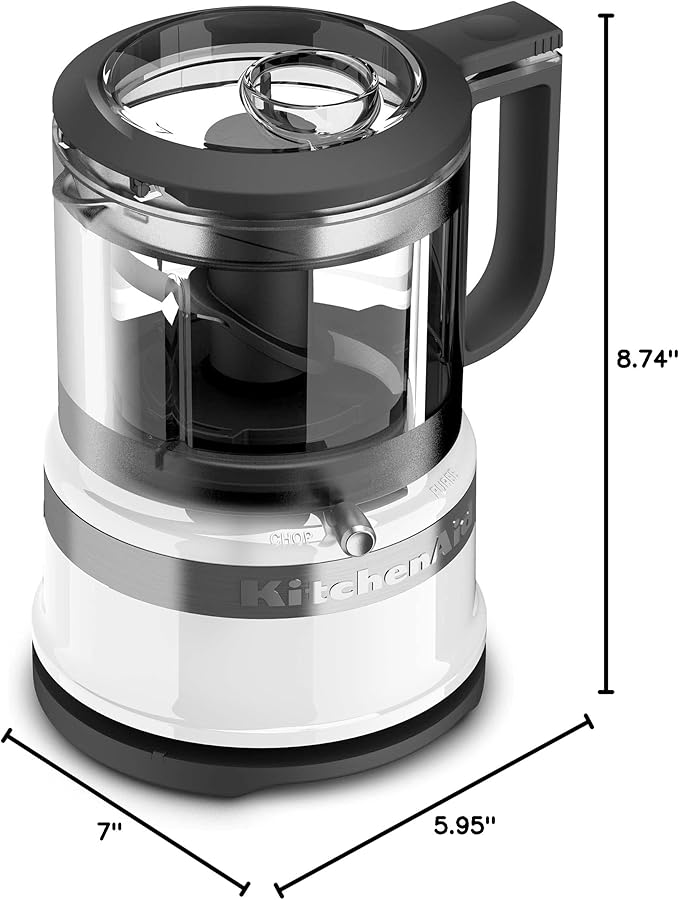 KitchenAid KFC3516WH 3.5 Cup Food Chopper, White (Pack of 2) - Image 5
