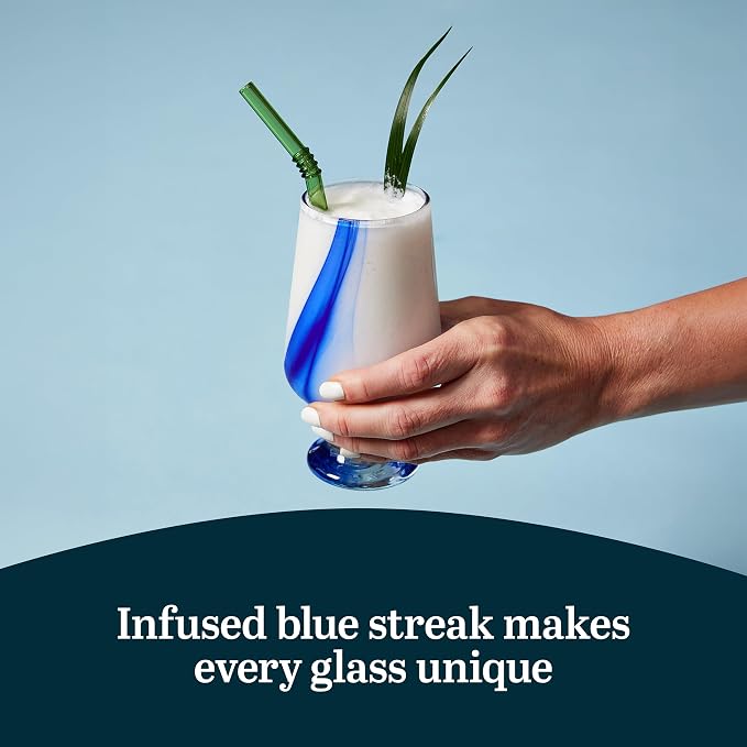 Libbey Blue Ribbon Goblet Glasses, Artisan Inspired, Durable Water Goblets Set of 8, Clear, Stemmed Water Glasses to Showcase Sodas, Cocktails - Image 5