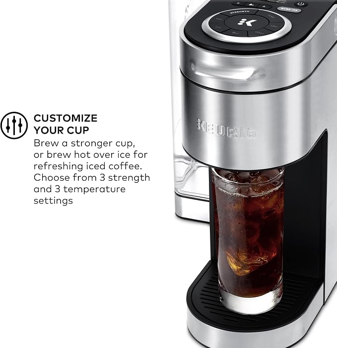 Keurig K-Supreme Plus Single Serve K-Cup Pod Coffee Maker, MultiStream Technology, Customizable Strength and Temperature Settings, Programmable, 78oz Removable Reservoir, Stainless Steel | MultiStream Technology, Customizable Strength, Temperature Sett... - Image 6
