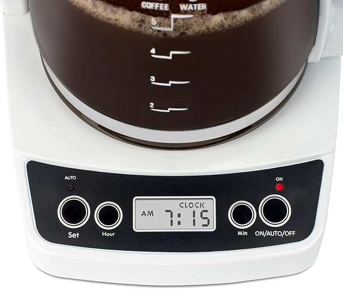Capresso 5-Cup Mini Drip Coffee Maker, White - Image 4