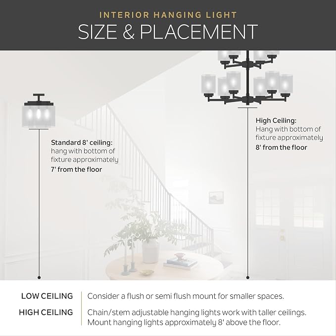 Kichler 11.5" 2-Light Flush Mount Light, Brushed Nickel - Image 9