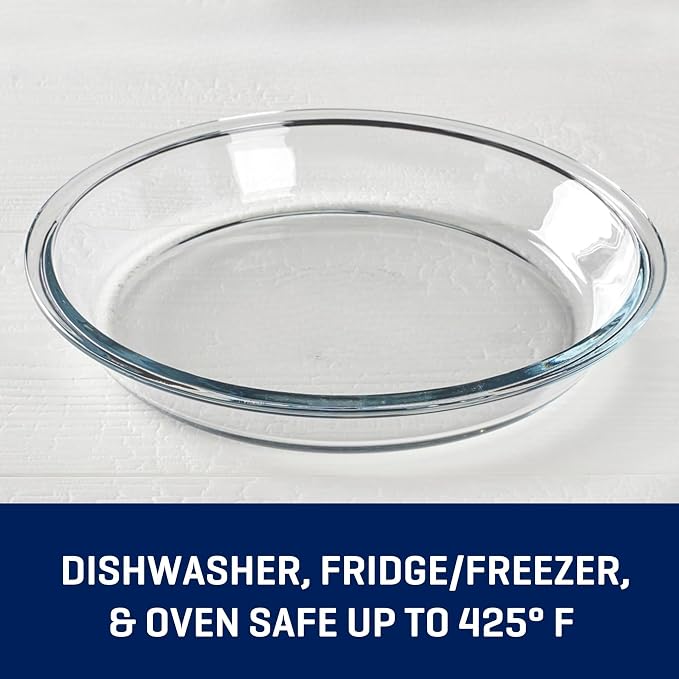 2 Packs 9 Inches Mini Glass Pie Pan | Oven & Microwave Safe, Dishwasher Safe, Lead-Free, for Quiche & Tart, Easy-Grip Handles - Image 6