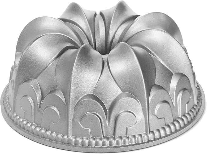 Frcctre 9 Inch Non-Stick Fluted Tube Cake Pan, Heavy Duty 10 Cups Fluted Tube Pan Aluminum Baking Mold Easy Release Baking Mold for DIY Cakes by Frcctre