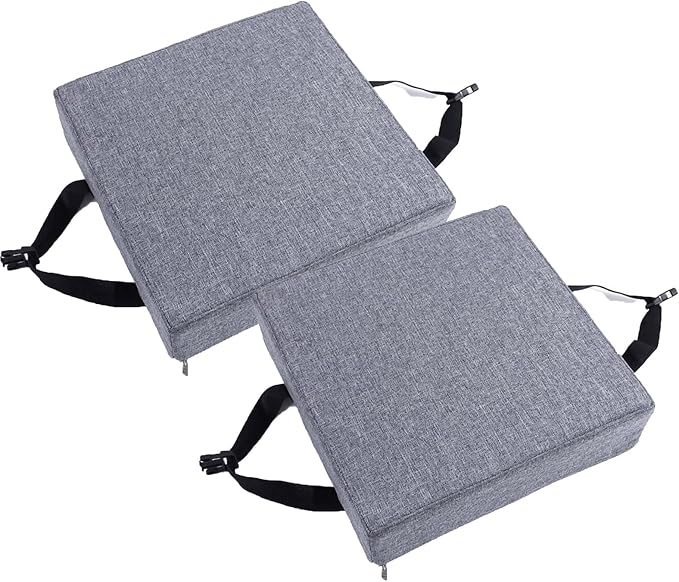 Square Cushion Set of 2 for Bar Stool 14x14/15*15/12*12 Seat Pad With Ties - Thicked 5/8cm Dining Chair Cushion for Home Kitchen ( Color : 2# by Unknown