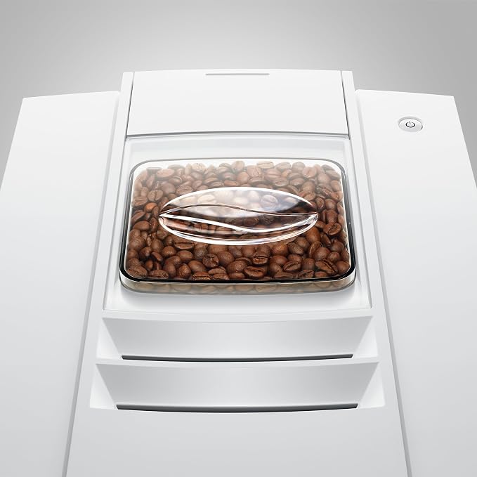 Jura E8 Piano White 15683 | E8 Coffee Machine in, Relevant information is shown in the cockpit, Between preparations - Image 6