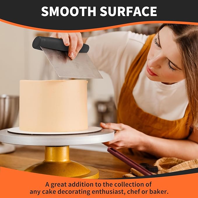 ALLTOP Bench Scraper & Chopper for Kitchen - Ideal Baking Essential Utensil,Stainless Steel Pastry/Dough/Food Cutter Tool for Cake Pizza Bread,Cooking - 1 Pack,Black - Image 6