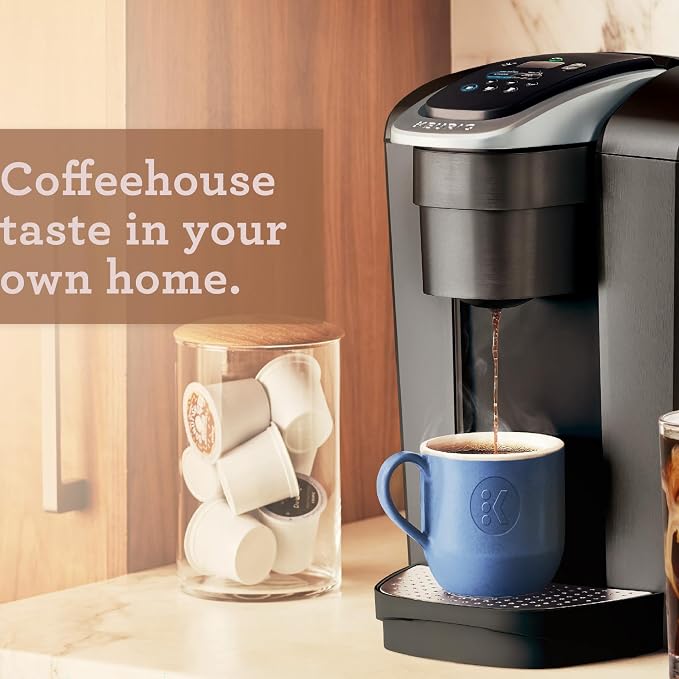 Keurig K-Elite Single Serve K-Cup Pod Coffee Maker, with Strength and Temperature Control, Iced Coffee Capability, 8 to 12oz Brew Size, Programmable, Brushed Slate | Strength, Temperature Control, Iced Coffee Capability, 8 to 12oz Brew Size, Programmable - Image 10