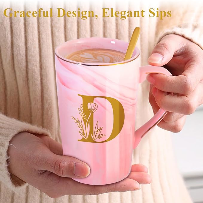 MNZZ Personalized Ceramic Coffee Mug with Lid Tea Cup Cool Grandma Gifts Grandmother Nana Glamma Mawmaw Yaya Abuela Abuelita Grandmas Mamaw Memaw Mimi Nonna Granny Oma Meme Christmas Xmas Present,D - Image 6