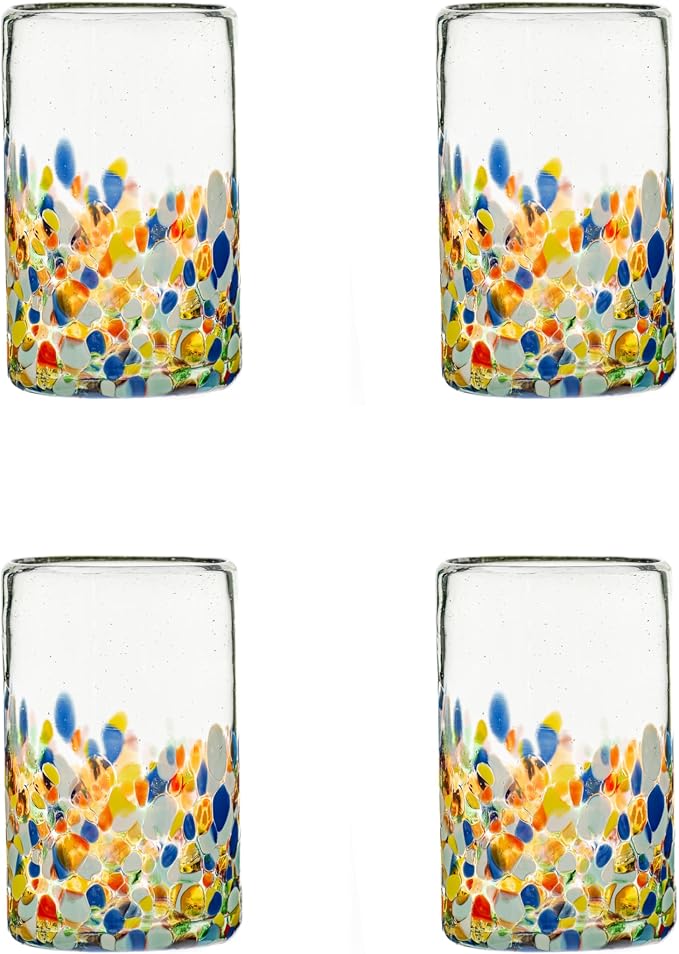 10 Strawberry Street San Lucas Mexican Glassware, Hiball, Set of 4 by 10StrawberryStreet