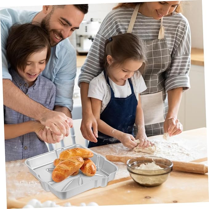 STOBAZA Box Shape Cake Baking Pan Aluminum Alloy Mold Reusable for Cakes Pies Bread to Store Bakery Tools Kitchen Accessories - Image 5