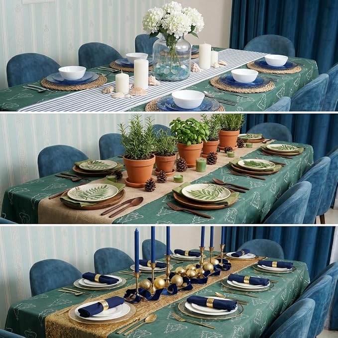 Urban Villa Tablecloth Cotton Tabletop 60x102 (8-10 Seats) Jaqrd Tree - Image 6