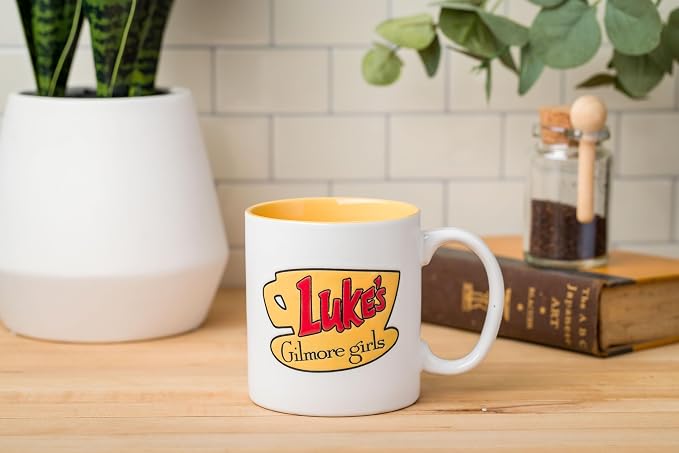 Silver Buffalo Gilmore Girls Luke's Diner Cafe Logo, Ceramic Mug, 20oz | Wax Resist, 0.59 Liters - Image 5