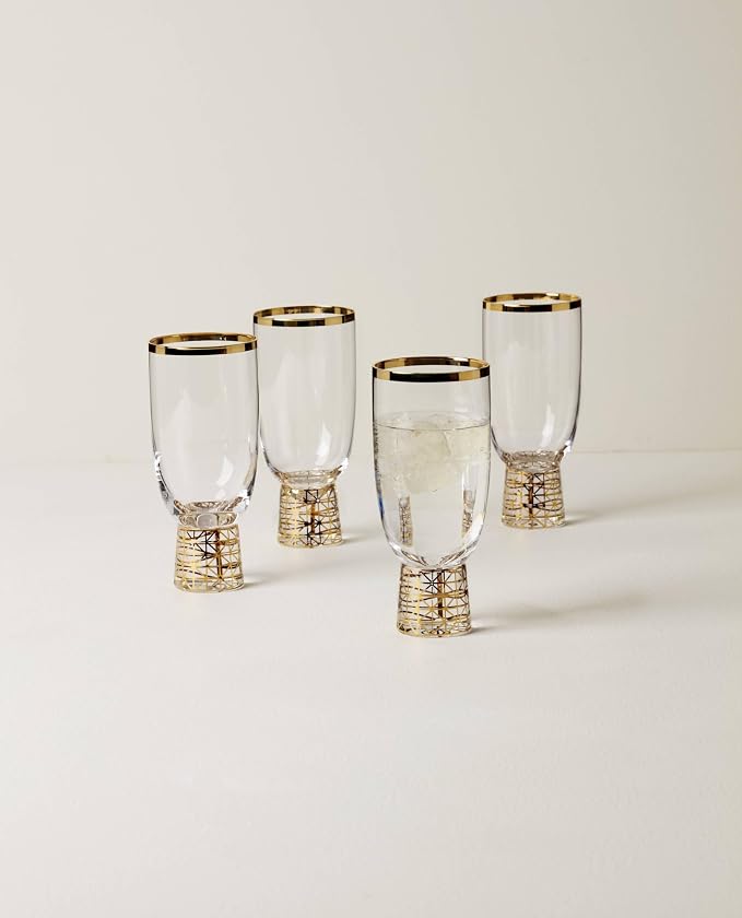 Lenox 897409 Tuscany Classics Gold Frost All-Purpose Glasses, Set of 4 - Image 3