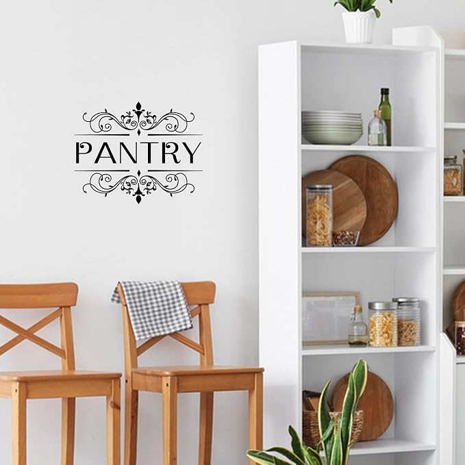 SUPERDANT Pantry Room Door Large Sign Sticker 15.75x12.8in Pantry Room Decals Kitchen Vinyl Lettering Words Wall DIY Art Big Size Quote Decor for Home Kitchen Restaurant Coffee Shop Store Office - Image 7