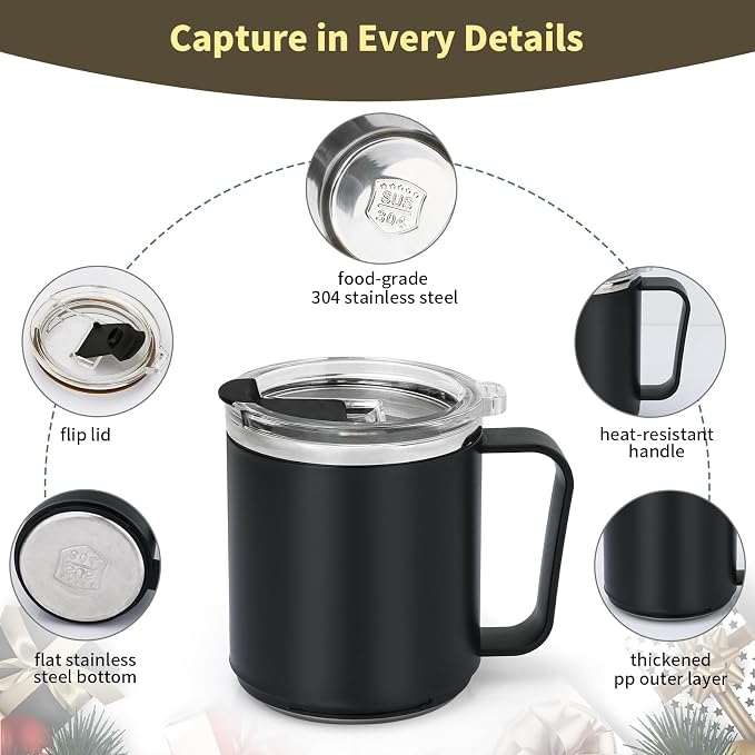 VOBAGA Coffee Mug Warmer &15oz Mug Set for Desk, Smart Coffee Cup Warmer for Office Home with 5 Temp Settings, Coffee Warmer with 2-12H Auto Shut Off, for Candles Coffee Cocoa Milk, Coffee Accessories - Image 3