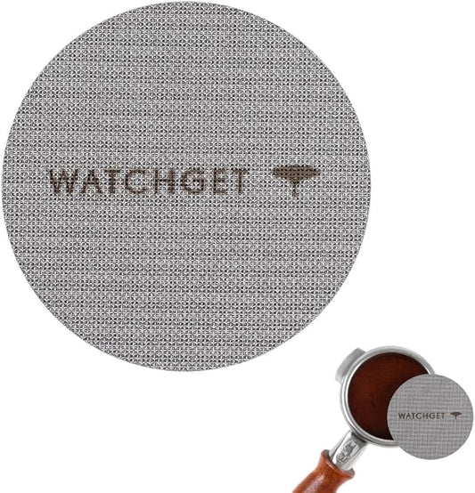 watchget 53mm Espresso Puck Screen Lower Shower Screen 1mm Thickness 150μm Metal Coffee Filter 316 Stainless Steel Reusable Espresso Screen for 54mm Portafilter Filter Basket(53mm(1mm thick))