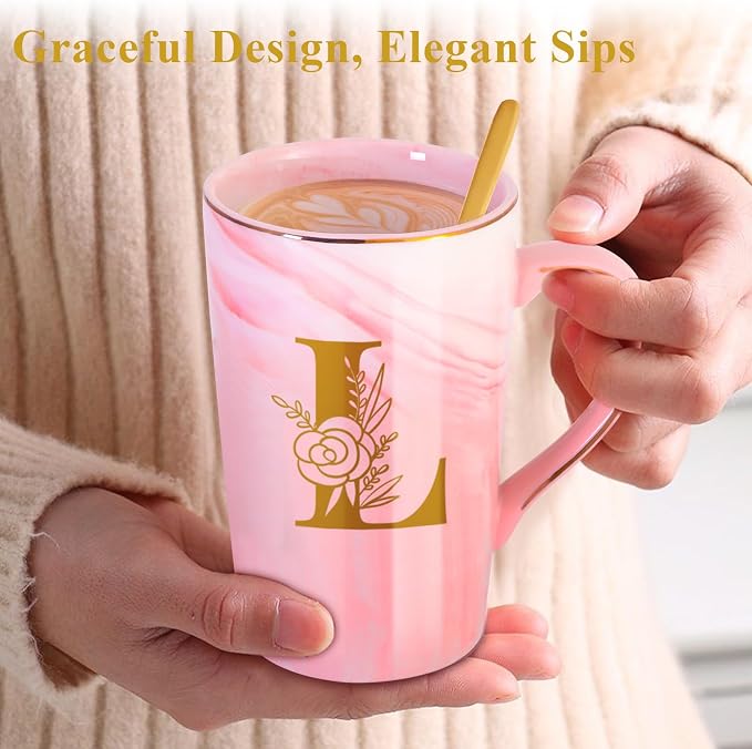 Personalized Ceramic Coffee Mug with Lid Tea Cup Women Lady Boss Gifts Coworker Colleague Manager Team Member Employee Boss Executive Assistant Inter Birthday Farewell Leaving Retirement Christmas,L - Image 6
