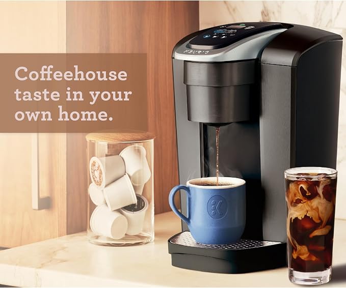 Keurig K-Elite Single Serve K-Cup Pod Coffee Maker, with Strength and Temperature Control, Iced Coffee Capability, 8 to 12oz Brew Size, Programmable, Brushed Slate | Strength, Temperature Control, Iced Coffee Capability, 8 to 12oz Brew Size, Programmable - Image 11