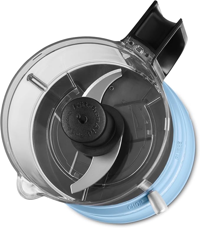 KitchenAid 3.5 Cup Food Chopper KFC3516VB, Blue Velvet | Dishwasher-safe Work Bowl, Stainless Steel Multi-Purpose Blade, 2 Speeds Plus Pulse, Easy Cord Wrap - Image 3
