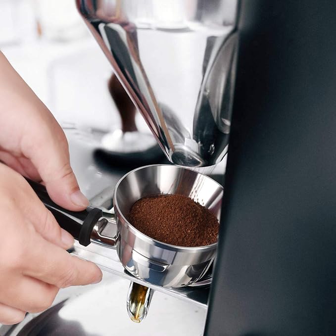 MATOW Stainless Steel Espresso Dosing Funnel Compatible with 58mm Portafilter