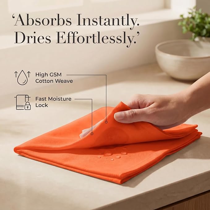 Urban Villa Cloth Napkins Cotton 20x20 (Set of 12) Orange - Image 3