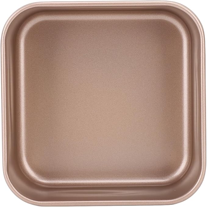 LiebeWH Baking Sheet Pan, Deep Square Non Stick Carbon Steel Cookie Tray, Thickened Stackable Design for Cake Bread Pizza Pastry and Oven Roasting At Home Bakery Shop (Medium) - Image 5