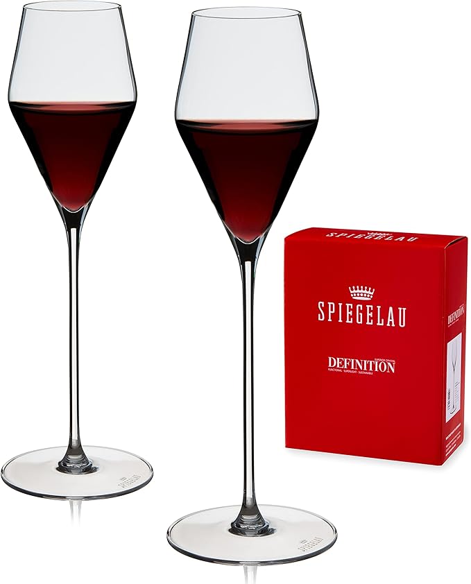 Spiegelau Definition Digestif Glasses, Elegant Stemmed Dessert Wine Glasses for After-Dinner Drinks, Lightweight Crystal Glassware for Wedding Gifts, Housewarming Party, 4.5 oz, Set of 2 by Spiegelau