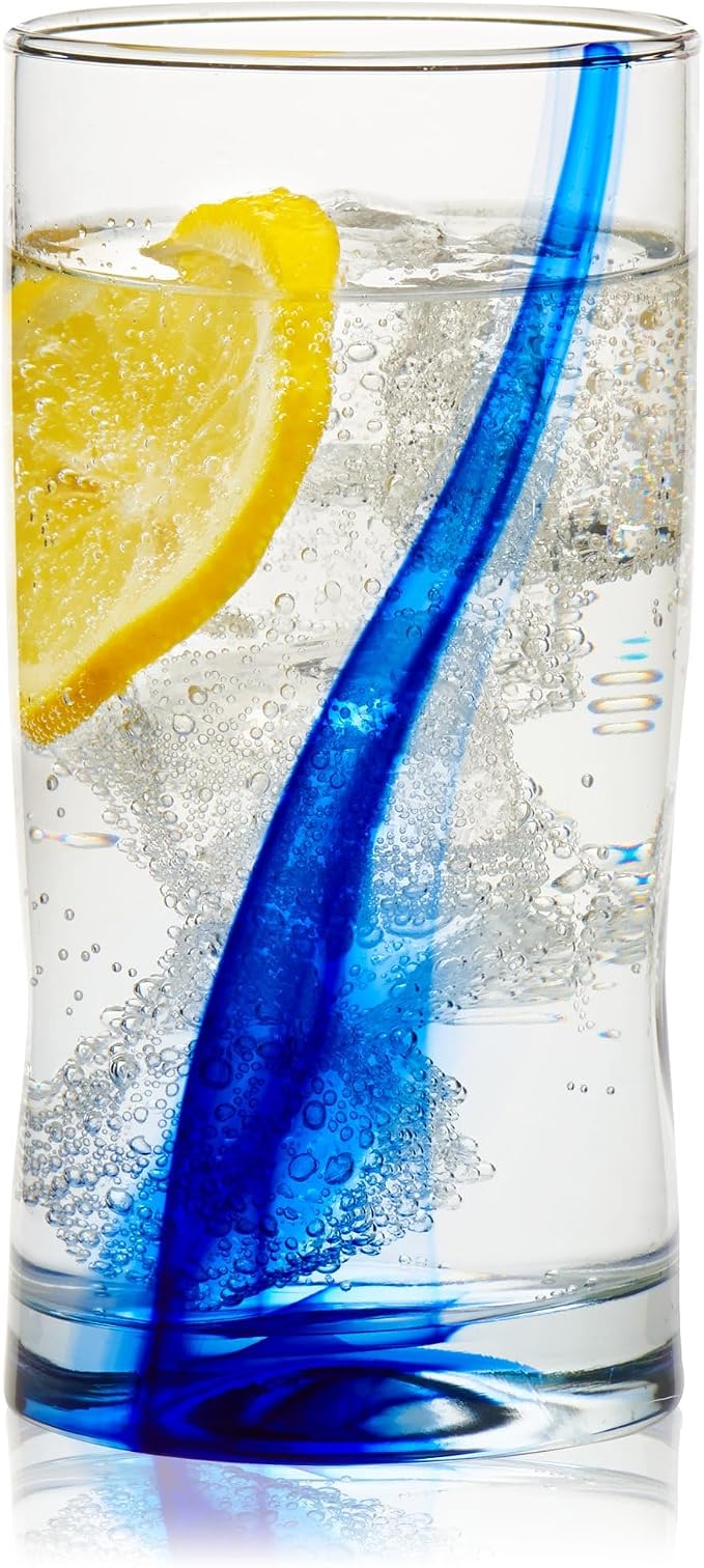 Libbey Blue Ribbon Tumbler and Rocks Drinking Glass Set of 8, Artisanal, Four-Dimpled Glass Cups Set, Clear Glassware Drinking Glasses for Daily Use - Image 4