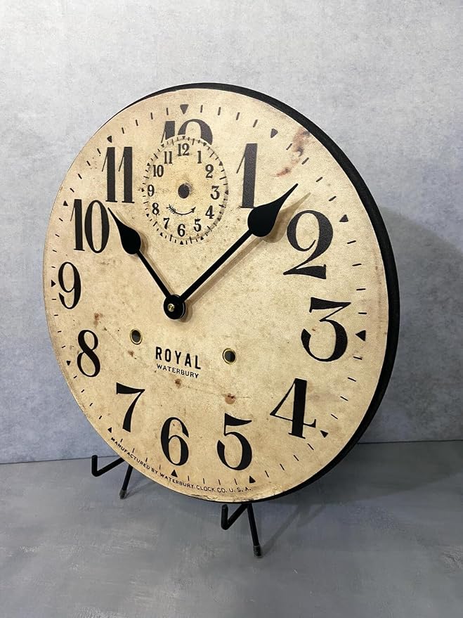The Big Clock Store Royal Wood Wall Clock | Handcrafted in USA | Silent Non-Ticking Mechanism | Beautiful Color | Rustic Decor for Living Room | Battery Operated (10-Inch) - Image 2