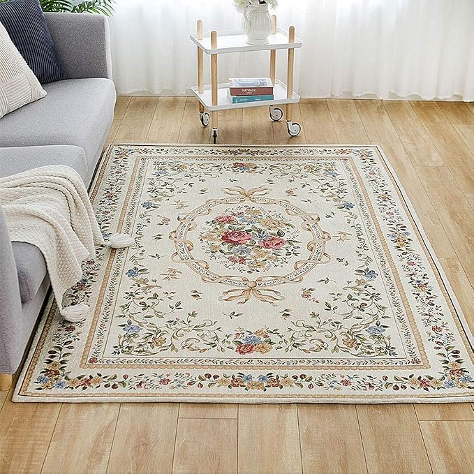 Royal Collection New Traditional Oriental Rug Home Decor Collection Floral Rugs Carpet for Bedroom, 55'' x 79'', Euro Romance - Image 4