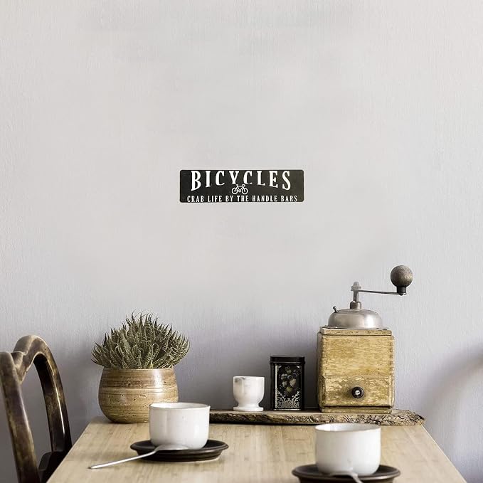 Bicycle Sign Vintage Metal Sign Retro Store Decoration 4×16 Inches Gifts For Dad’S Garage Gifts For Father’S Day - Image 8