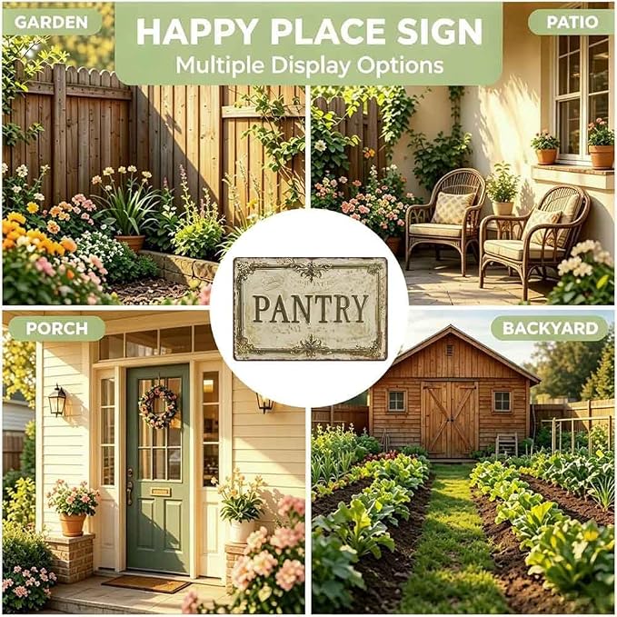 Vintage Pantry Aluminum Metal Wall Sign 8 x 12 Inch | Farmhouse Decor for Home or Kitchen, Gift for Farmhouse Decor Lovers or Home Owners - Image 4