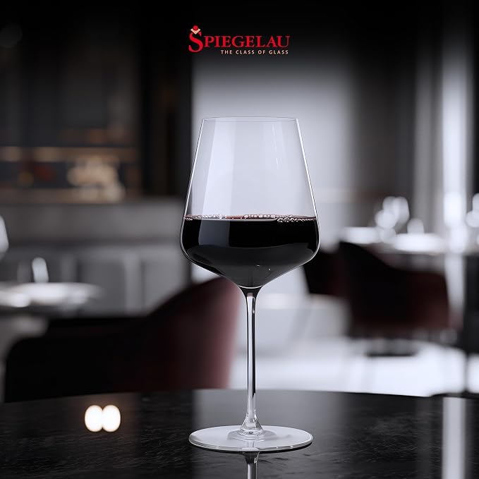 Spiegelau Definition Bordeaux Wine Glasses Set of 2 – Large Red Wine Glasses for Cabernet Sauvignon & Merlot – Lead-Free Crystal Stemware for Home Bar & Special Occasions - Image 7